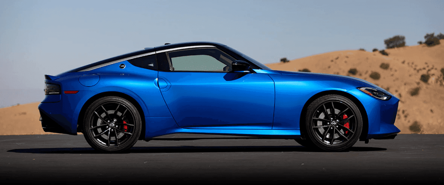 Blue Nissan Z