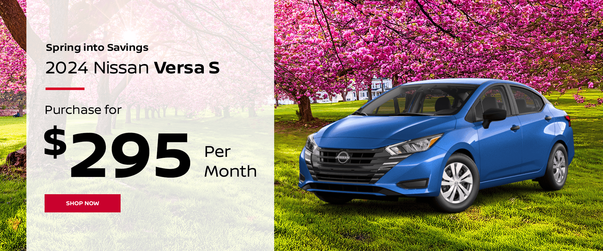 2024 Nissan Versa S Purchase for $295 Per Month