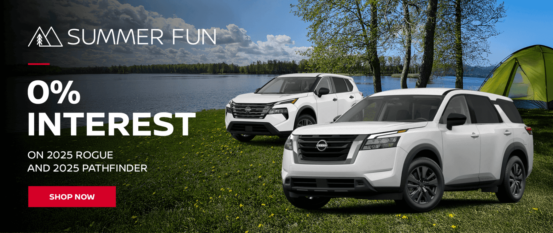 0% INTEREST ON 2025 ROGUE AND 2025 PATHFINDER