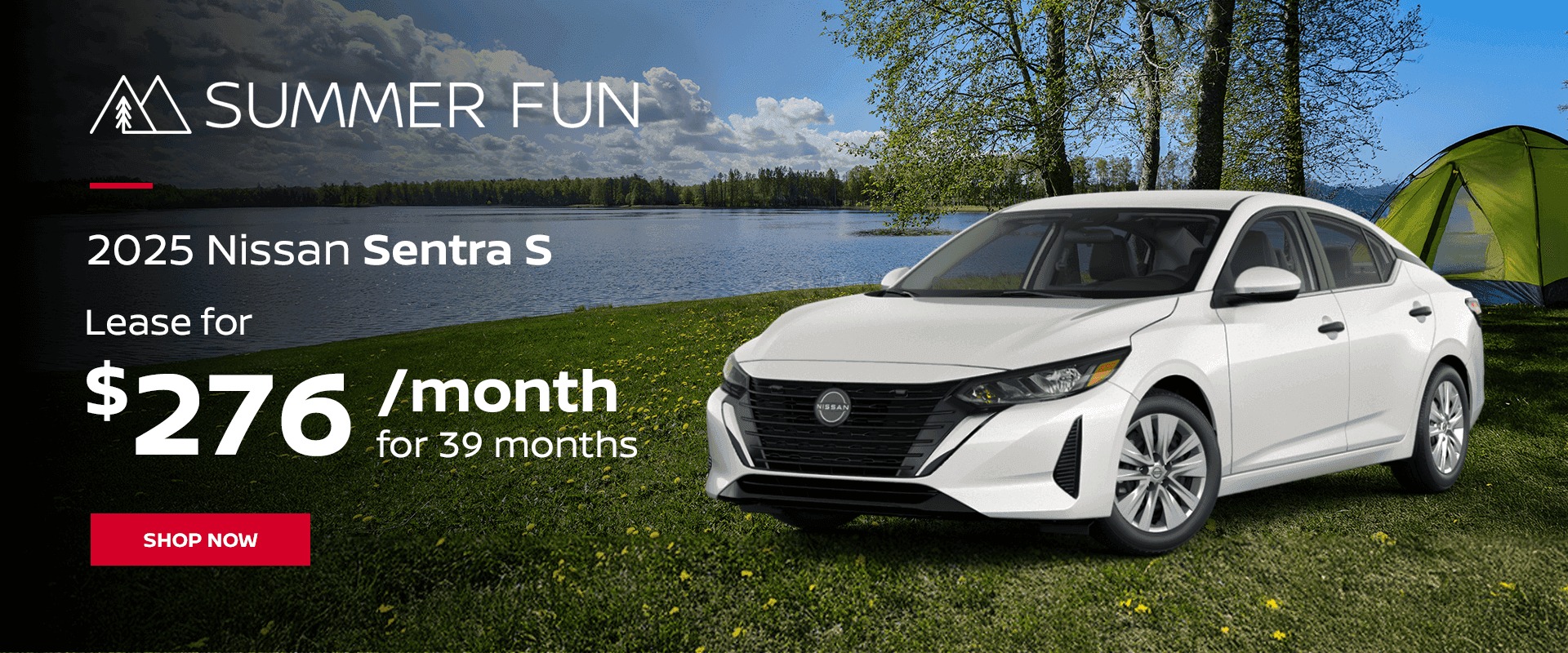 2025 Nissan Sentra S Lease for $276 per month for 39 months