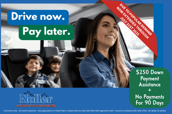 <center><strong>DRIVE NOW PAY LATER</strong></center>