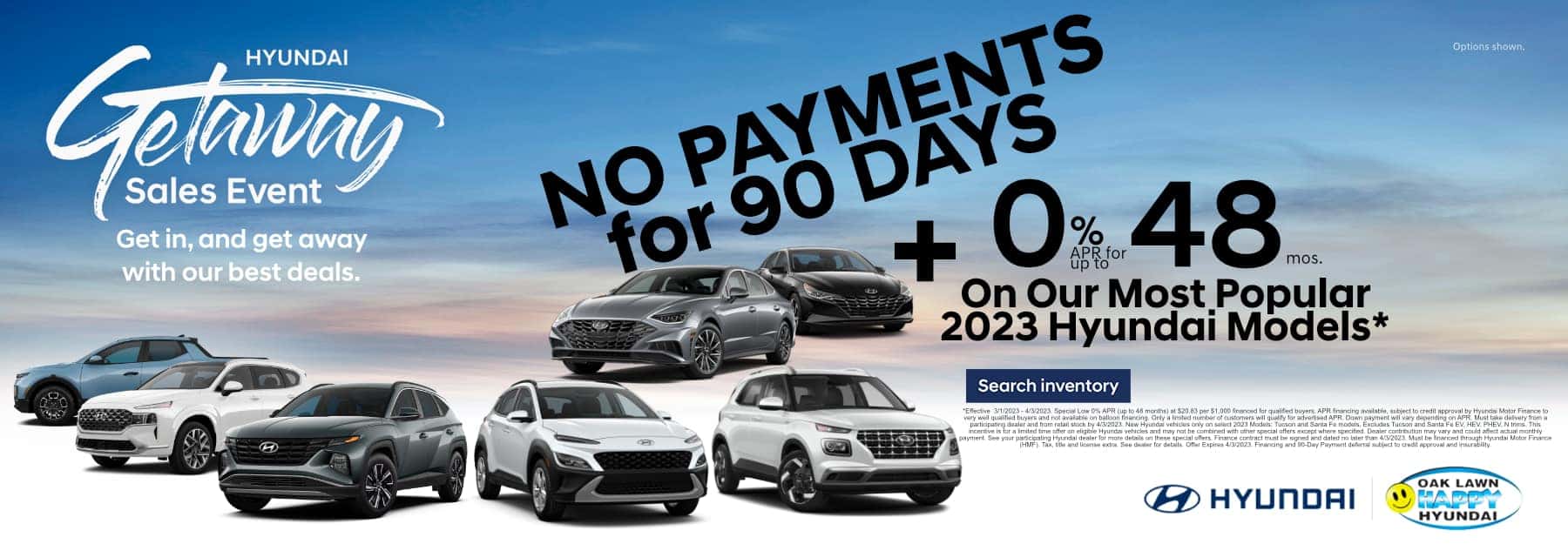 March_2023 0% APR FINANCING  GETAWAY SALES EVENT LH