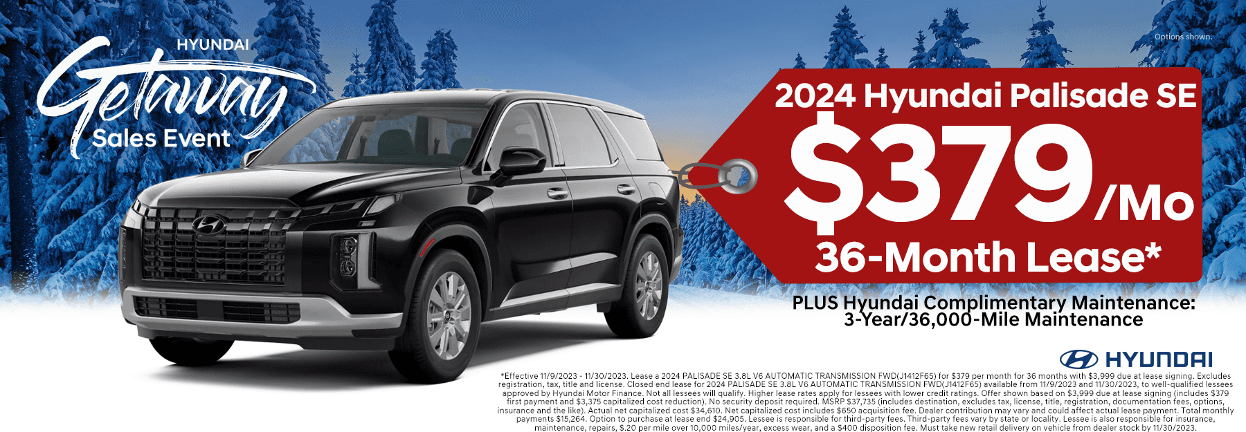 NOVEMBER_2023 Palisade LEASE Red Tag Hyundai