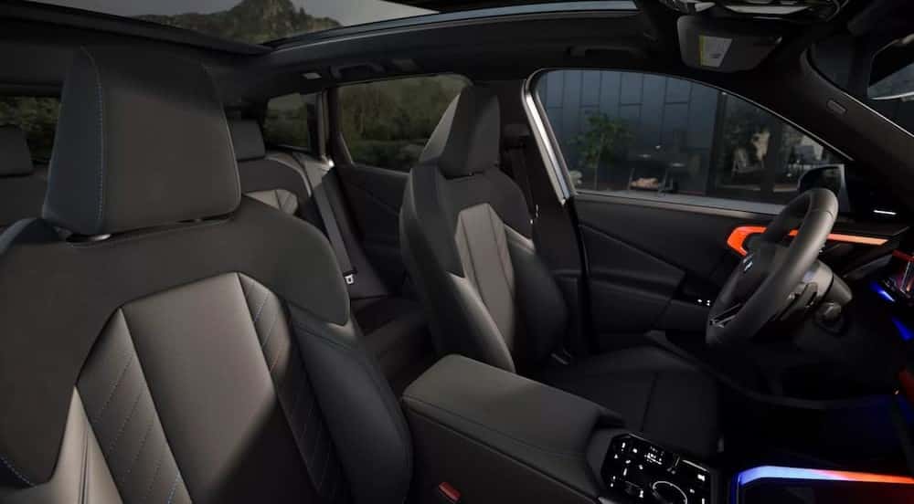 Gray interior in a 2025 BMW X3.