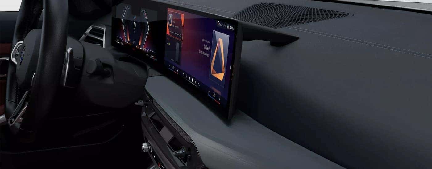 Infotainment and digital gauge cluster on a 2026 BMW 3 Series for sale