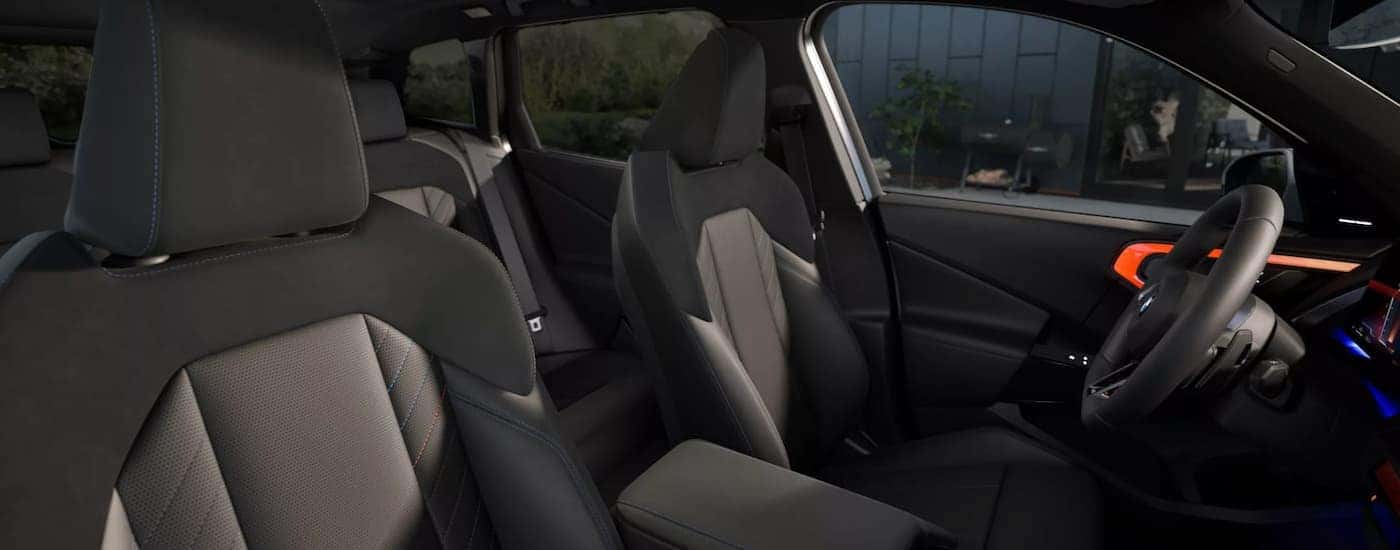 Black seating inside a 2026 BMW X3 for sale in Omaha