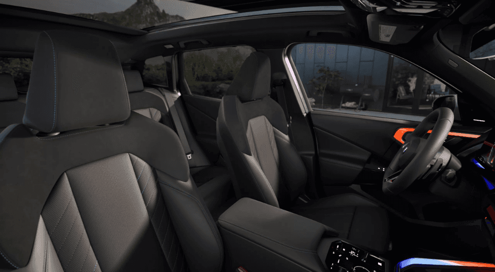 Black interior in a 2025 BMW X3
