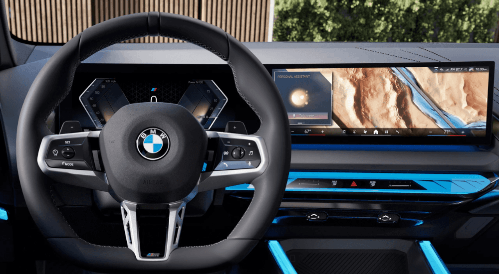 Wheel and infotainment system in a 2026 BMW X3