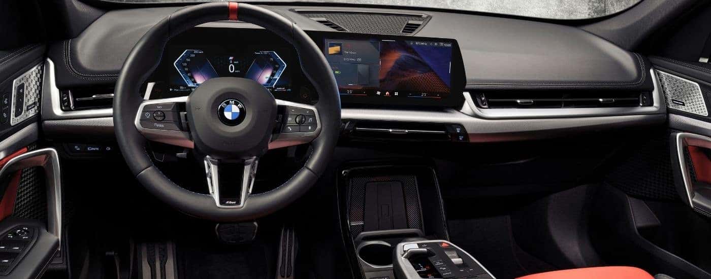 The black dash of a 2025 BMW X1.