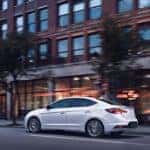 2020 Hyundai Elantra driving through city street (1)