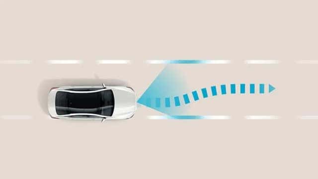 example of standard safety feature lane following assist