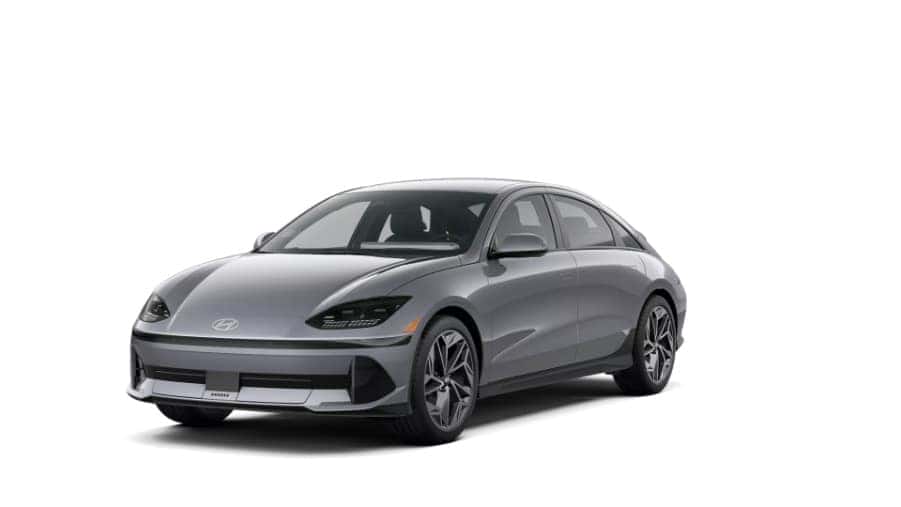 The 2025 Hyundai IONIQ 6 SEL in Transmission Blue exterior paint.