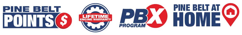 Pine Belt At Home, PBX, Pine Belt Points, Lifetime Engine Warranty
