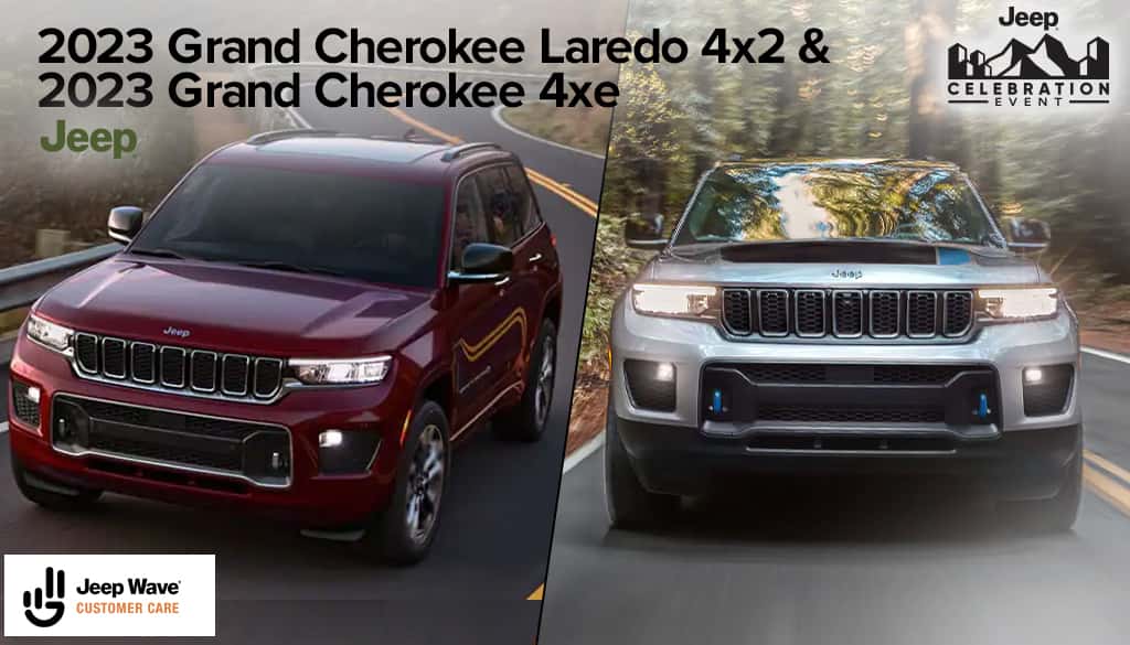 <center>2023 GRAND CHEROKEE LAREDO & 2023 GRAND CHEROKEE 4XE</center>