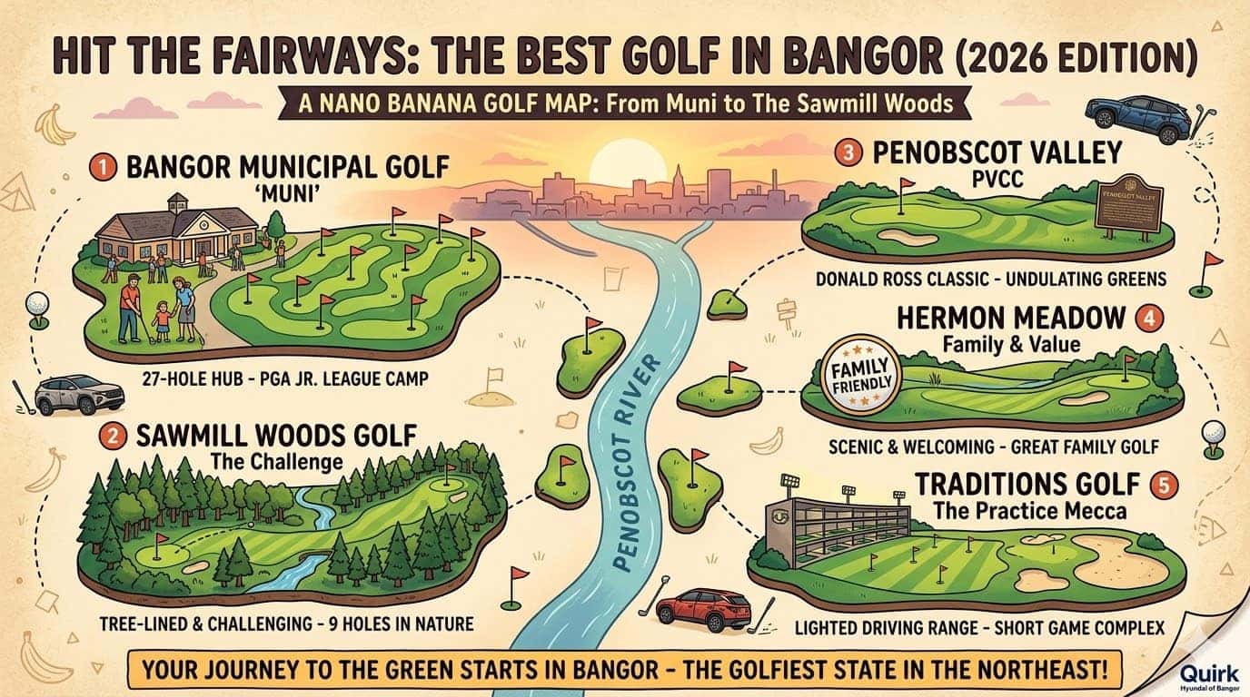 Local Bangor Golf Scene With Quirk Hyundai