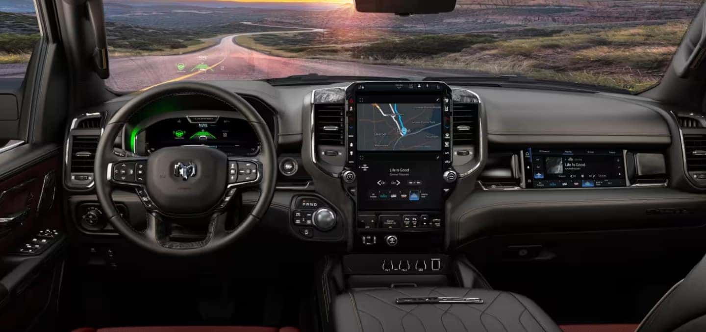 2026 Ram 1500 Interior with 8.4-inch touchscreen display