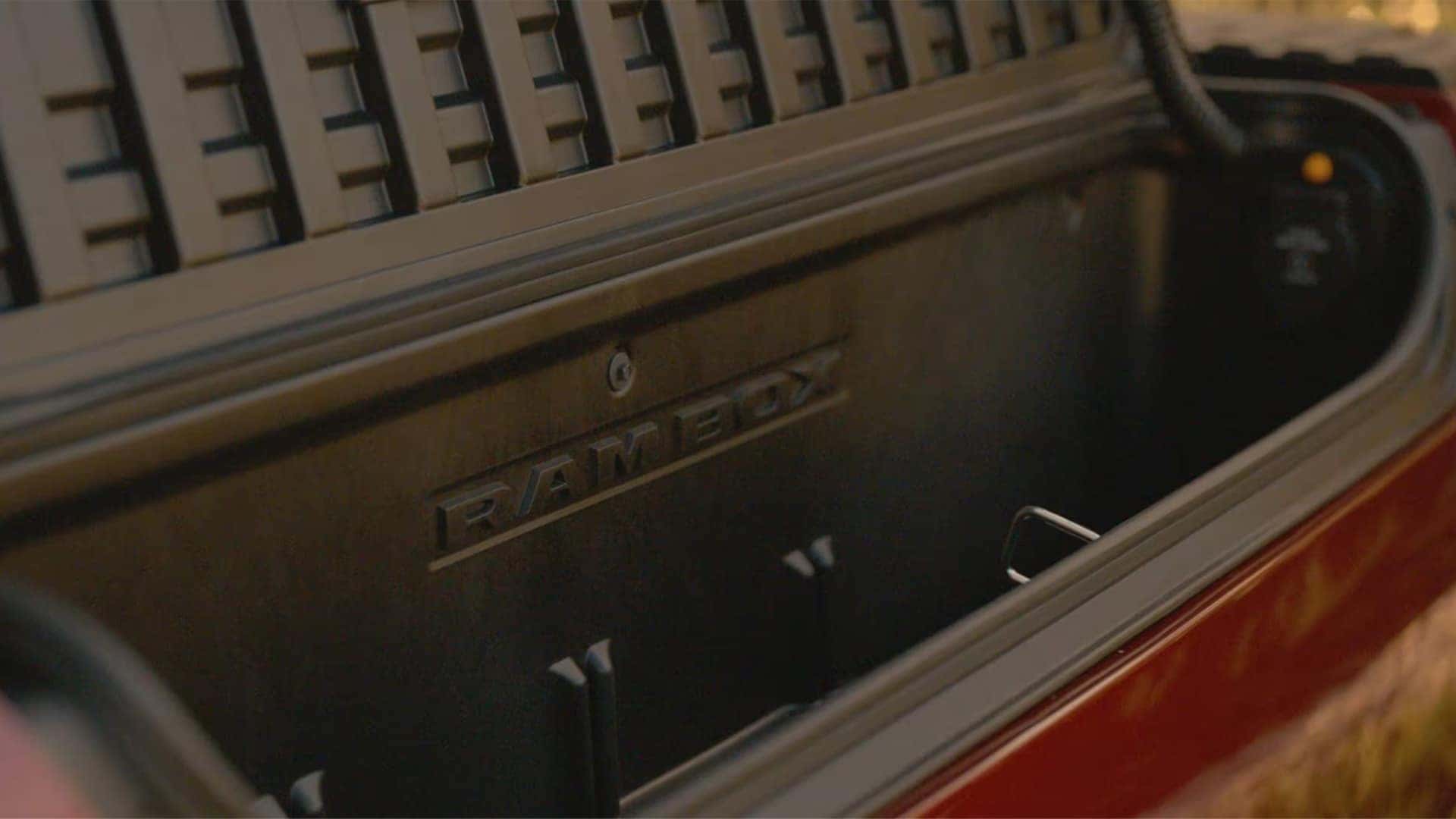 Ram 1500 RamBox cargo management with lockable bins