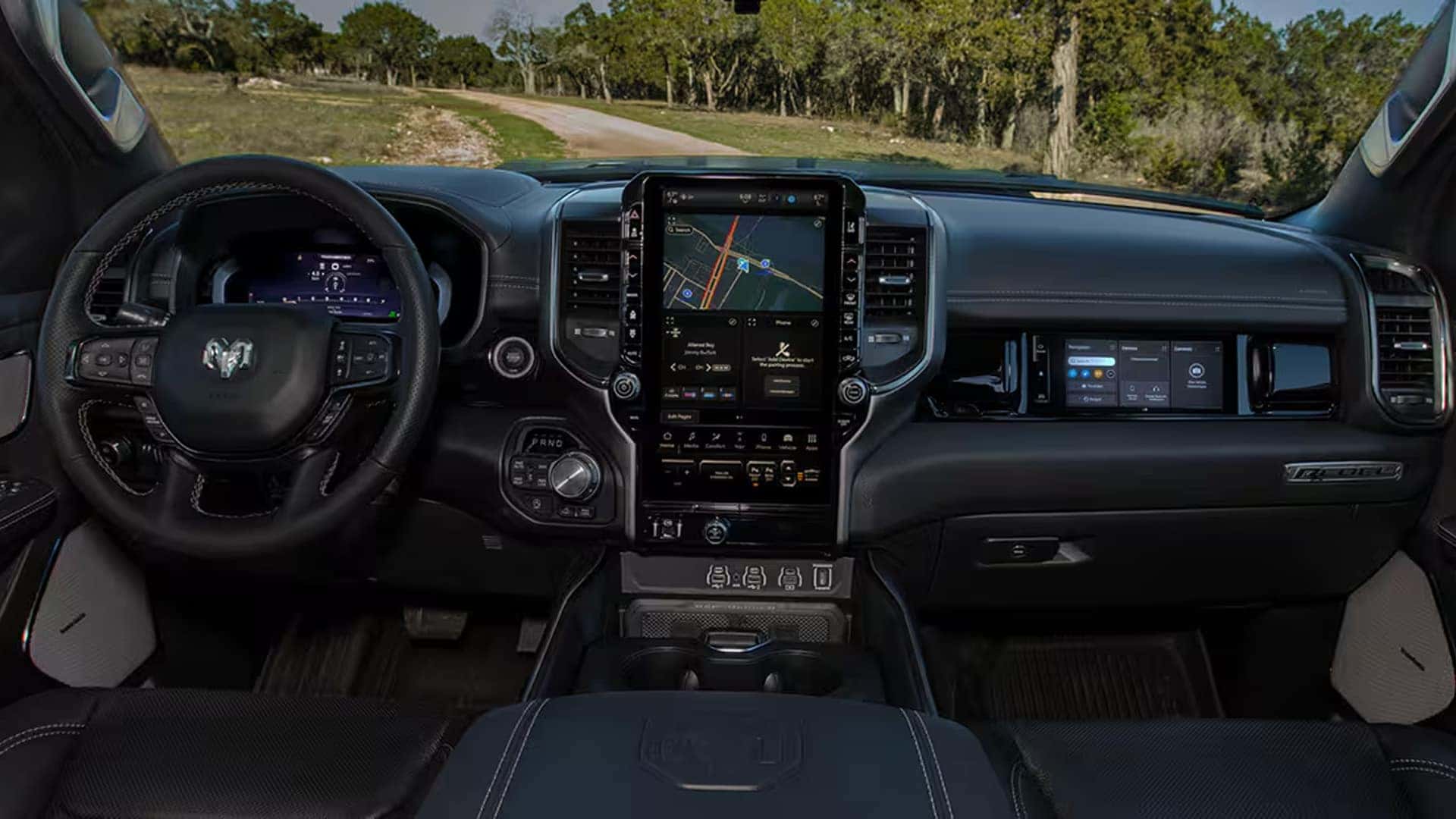 14.5-inch Uconnect 5 display, 12.3-inch cluster, and passenger screen