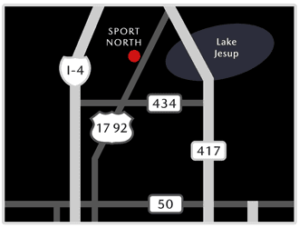 Map showing location of Sport Mazda North