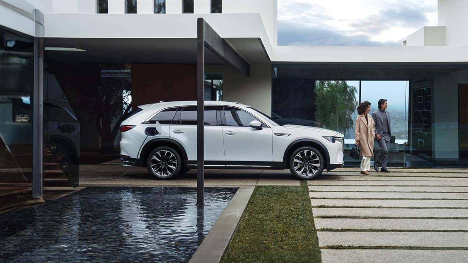 White Mazda CX-90 PHEV