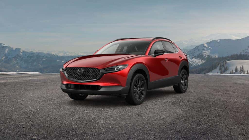 red mazda cx-30 suv
