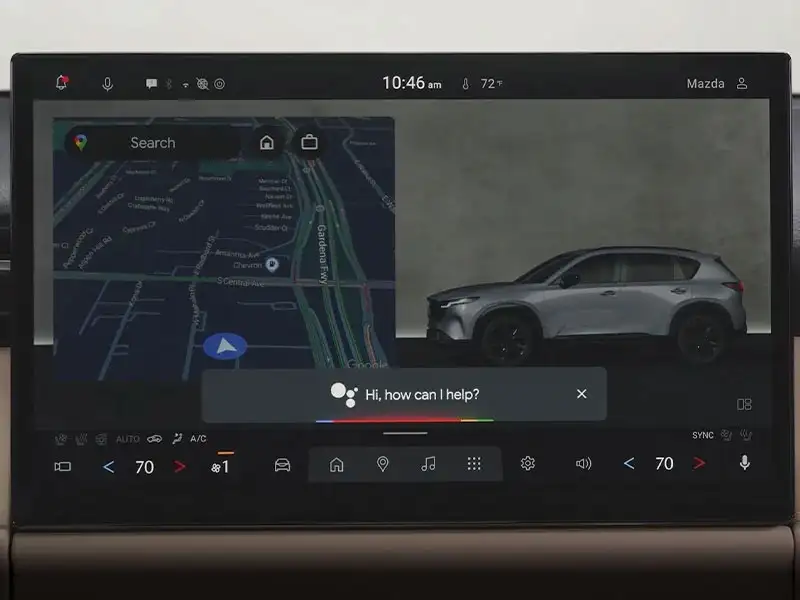 15.6-inch touchscreen with Google built-in in the 2026 Mazda CX-5 at Sport Mazda North in Longwood, Florida