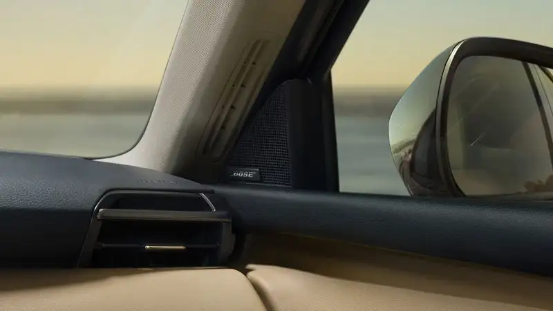 Bose 12-speaker surround sound system speaker detail in the 2026 Mazda CX-5 at Sport Mazda North Longwood