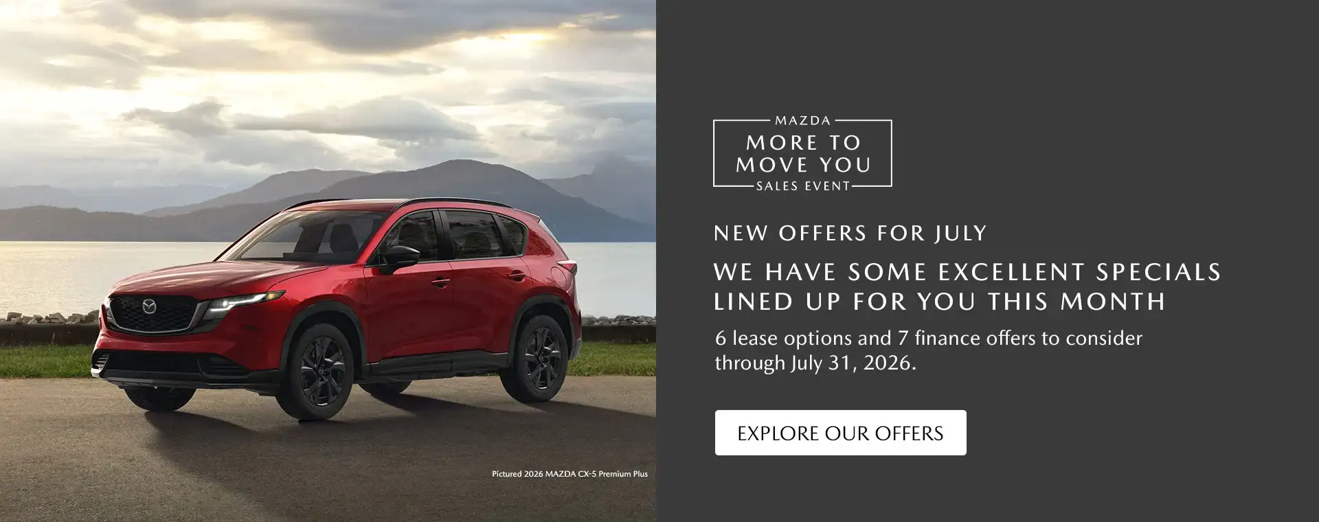 Monthly Specials Banner July 2026 Desktop Sport Mazda North Longwood, FL 32750