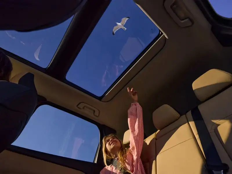 Panoramic moonroof of the 2026 Mazda CX-5 2.5 S Premium at Sport Mazda North in Longwood, Florida
