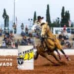 Male Jockey Turning a Horse at a Race in St. George, UT