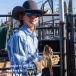 Man Standing Near a Bull Fence in St. George, UT