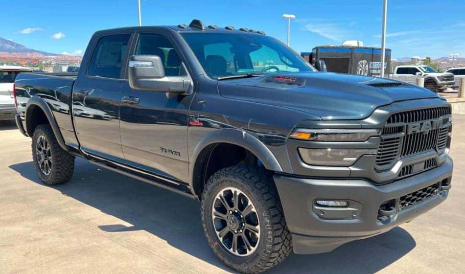 2026 RAM 2500 Rebel standing on a paved road in St. George, UT