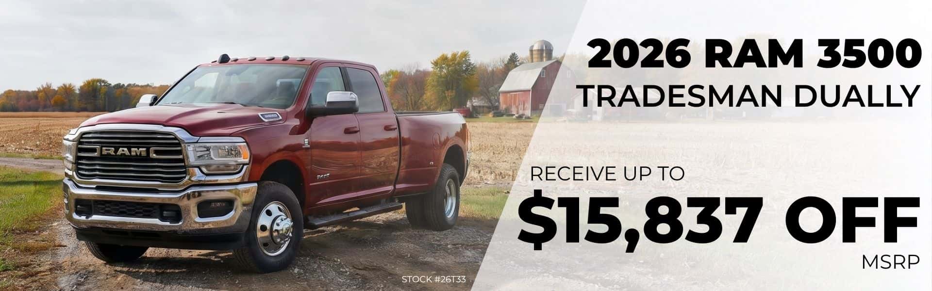 2026 Ram 3500 Tradesman Dually