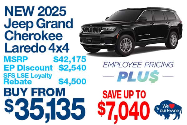 NEW 2025 JEEP GRAND CHEROKEE LAREDO X 4X4
