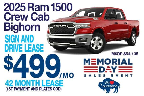 NEW 2025 RAM 1500 BIG HORN CREW CAB 4X4 5'7' BOX
