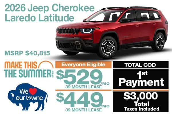 NEW 2026 JEEP CHEROKEE LAREDO 4X4