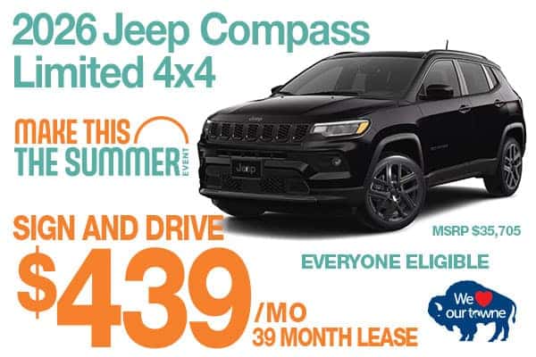 New 2026 Jeep Compass Limited 4x4 Sport Utility