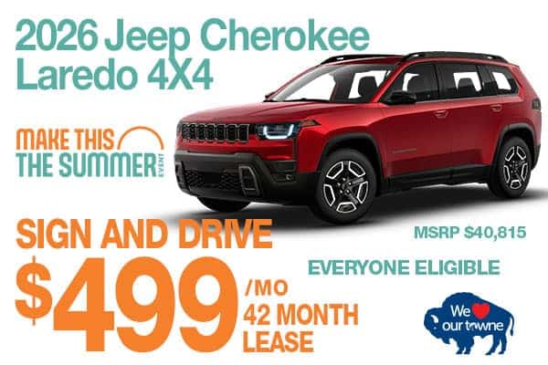 New 2026 Jeep Cherokee Laredo 4x4 Sport Utility