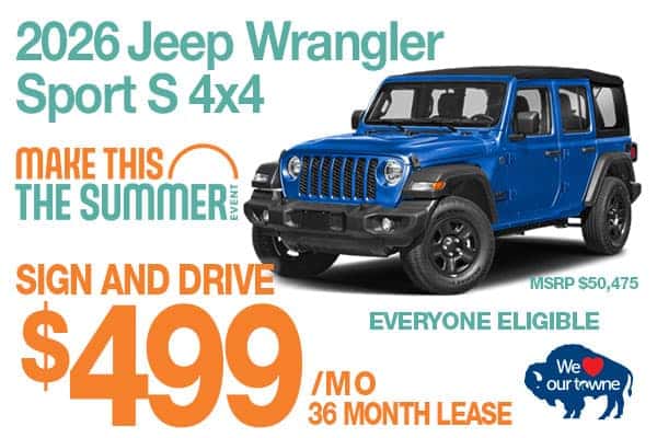 New 2026 Jeep Wrangler Sport S 4x4 4-door