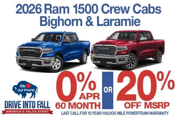 NEW 2026 RAM 1500 BIG HORN CREW CAB 4X4 5'7' BOX