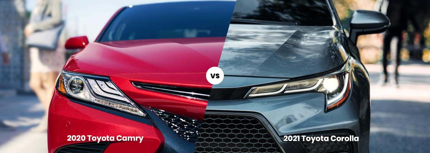 2020 Toyota Camry vs. 2021 Toyota Corolla | Sedan Price, MPG, Dimensions