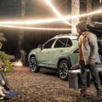 Toyota RAV4 at campsite