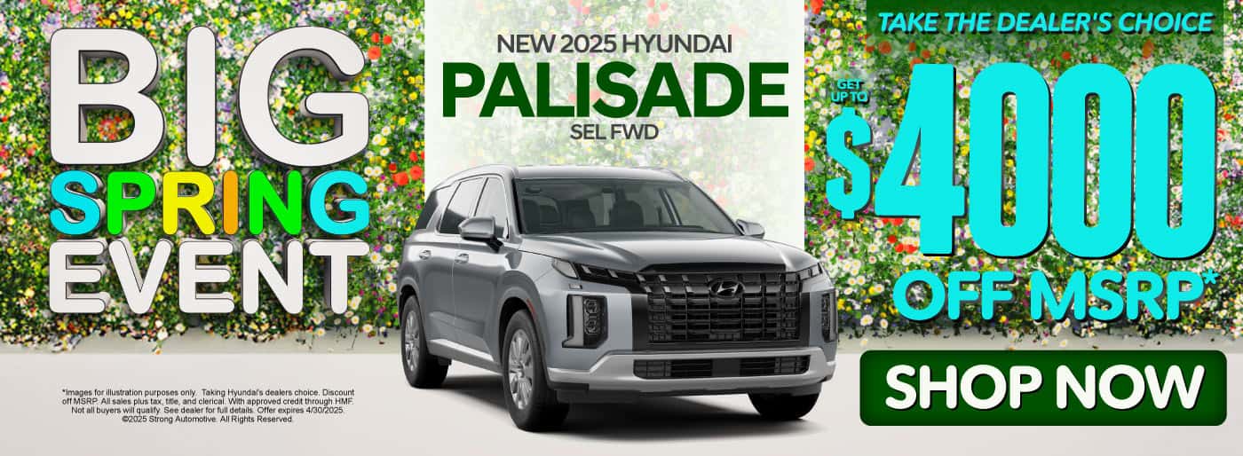 New 2025 Hyundai Palisade SEL FWD Take the dealer's choice and get up to $4,000 off MSRP*