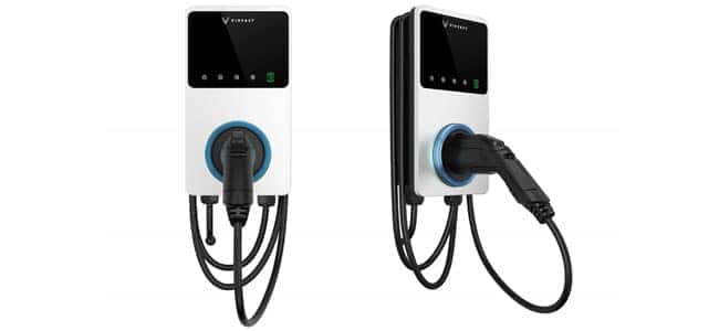 Vinfast white charger