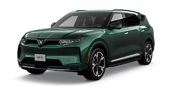A green VF 9 Plus