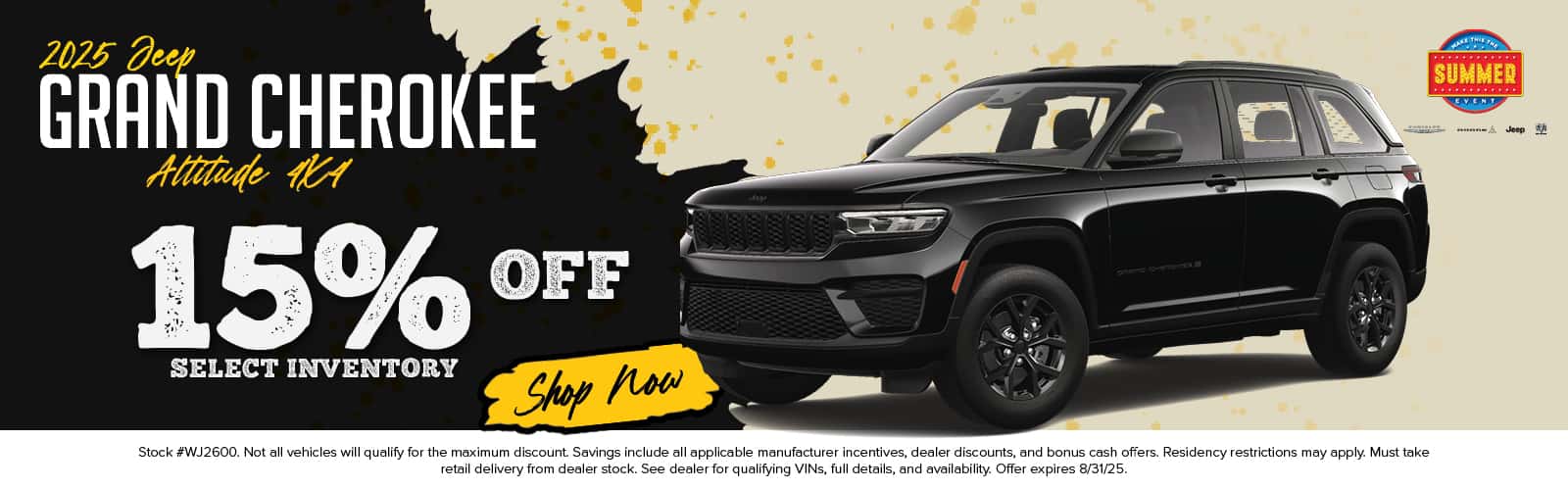 2025 Grand Jeep Cherokee 15% Off