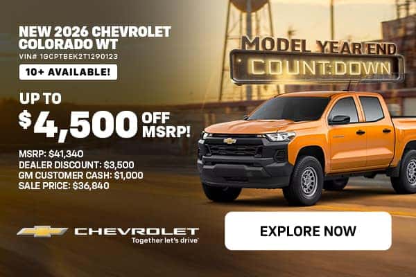 '26 Colorado - $4,500 Off MSRP1