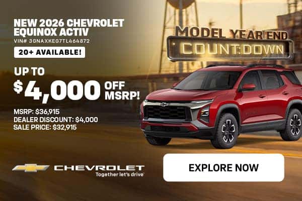'26 Equinox - Up to $4,000 Off MSRP!