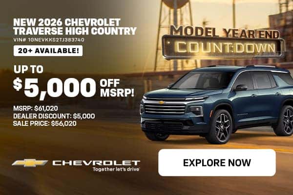 '26 Traverse - $5,000 Off MSRP