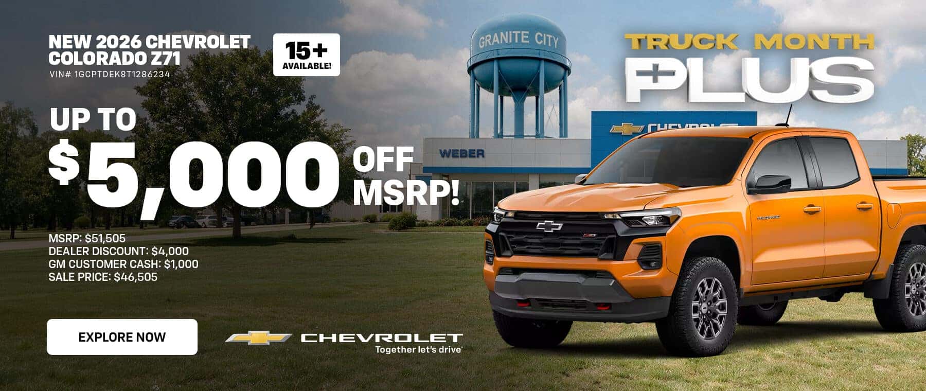 Truck Month Plus – Colorado Z71 – exp 11/4/26
